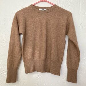 Uniqlo 100% Cashmere Sweater, Brown, Size XS